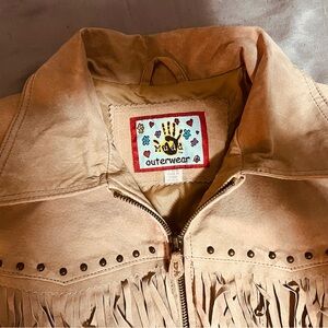 Y2K Suede Fringe MUDD jacket